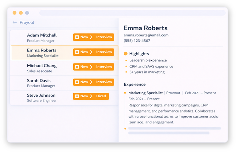 Applicant management